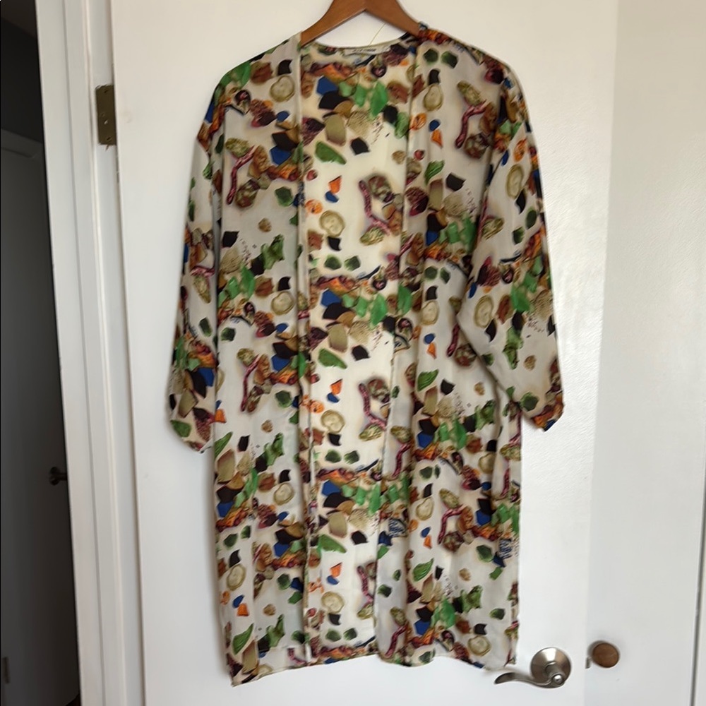 Style London Multicolor Sheer Kimono